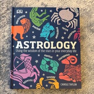 Astrology Book with Colorful Zodiac Illustrations
